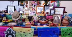 Conmemoran a locatarios difuntos de Mercado Juárez con altar de muertos