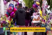 El Agustino y Villa María del Triunfo: familias adelantan homenaje a sus seres queridos en los cementerios