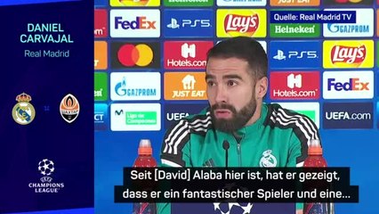 Carvajal: “Alaba ist ein fantastischer Spieler”