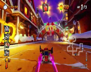 Gingerbread Joyride Nintendo Switch Gameplay - Crash Team Racing Nitro-Fueled