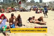 Chorrillos: familias acuden a playa agua dulce por feriado largo