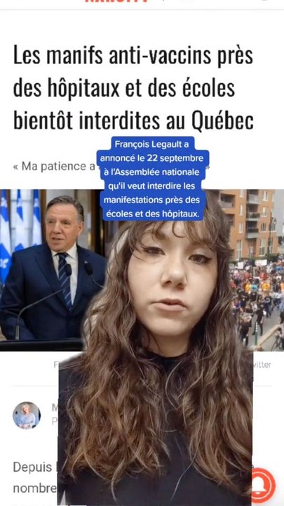 Les manifs anti-vaccins près des hôpitaux et des écoles bientôt interdites au Québec