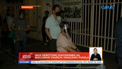 Mga debotong magsisimba sa Baclaran church, maagang pumila | UB