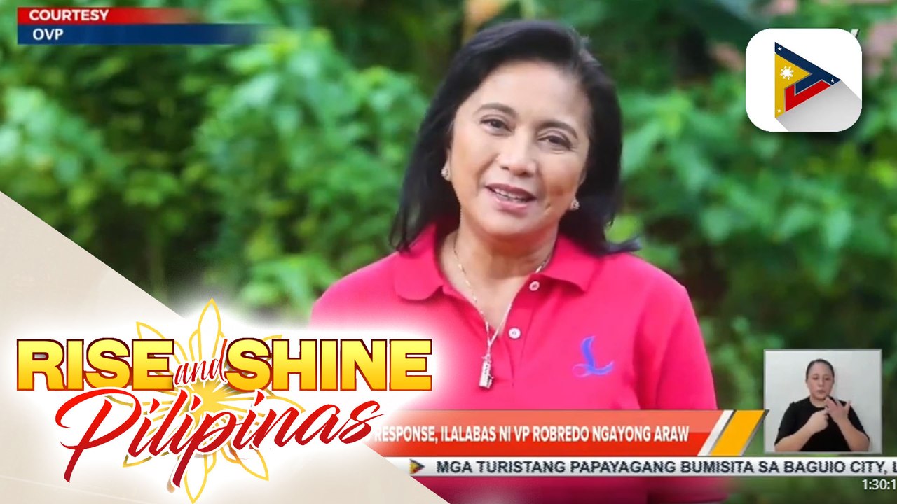 Plano para sa COVID-19 response, ilalabas ni VP Robredo ngayong araw