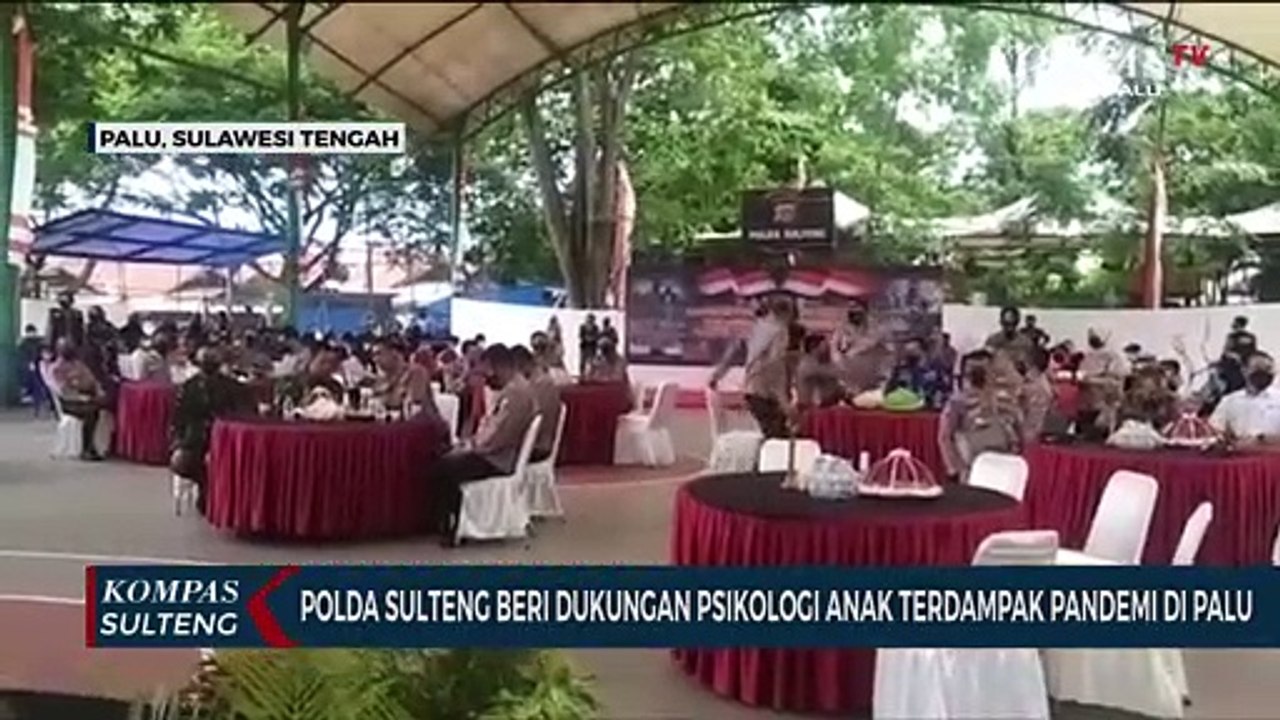 Polda Sulteng Beri Dukungan Psikologi Anak Terdampak Pandemi di Palu