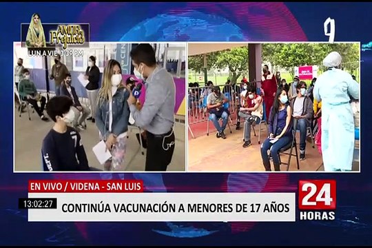 San Luis: continúa la vacunación a menores de 15 a 17 años en feriado lardo