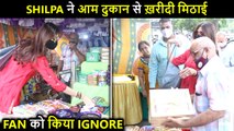 Shilpa Shetty Distributes Diwali Sweets To Media, Ignore A Female Fan