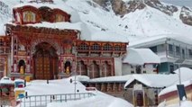 Badrinath Dham witnesses snowfall, Watch visuals