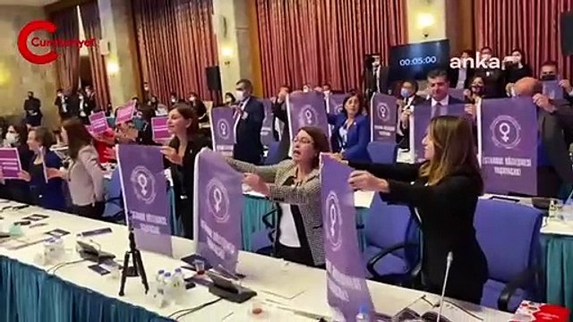 BÜTÇE GÖRÜŞMELERİNDE İSTANBUL SÖZLEŞMESİ YAŞAYACAK PROTESTOSU