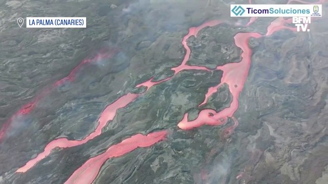 Canaries: d'impressionnantes coulées de lave s'échappent toujours du Cumbre Vieja, deux mois après son entrée en éruption