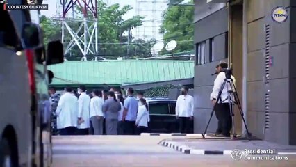 Duterte at inauguration of Presidential Security Group Station Hospital