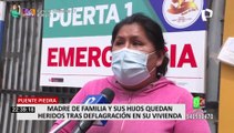 Puente Piedra: familiares de heridos por deflagración de gas piden que los trasladen a centro médico especializado