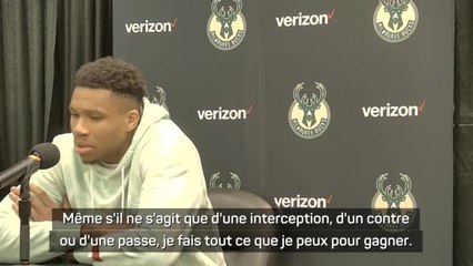 Bucks - Antetokounmpo : "L'équipe a besoin de moi pour gagner"