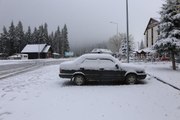 Ilgaz Dağı'na mevsimin ilk karı düştü