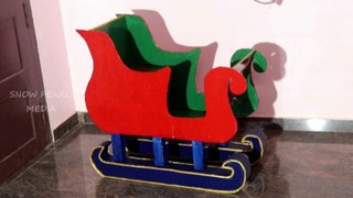 Sleigh Cart | Christmas Decoration | Art and Craft #28