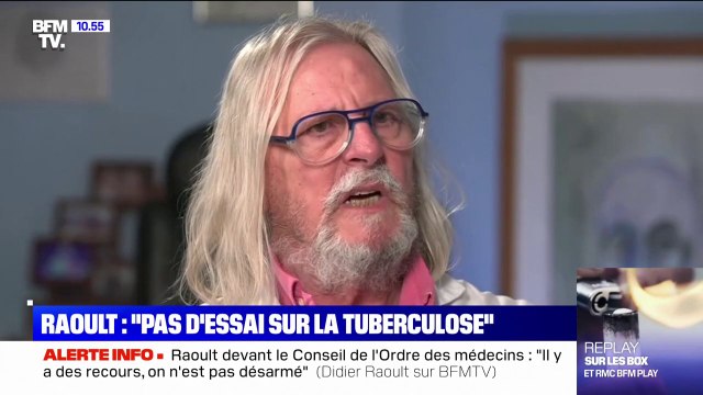 Didier Raoult dément totalement les accusations d'essais cliniques illégaux contre la tuberculose à l'IHU de Méditerranée