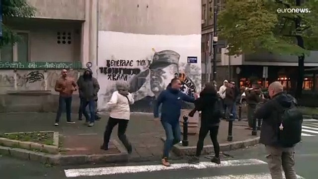 Confrontación en Serbia por un mural de Ratko Mladić