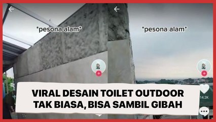 Viral Desain Toilet Outdoor Tak Biasa, Warganet: BAB Bisa Sambil Gibah
