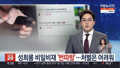 성희롱 비일비재 '번따방'…처벌은 어려워