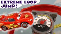 Disney Cars 3 Lightning McQueen Extreme Loop Jump in this Family Friendly Funny Funlings Race Farthest Wins versus Hot Wheels Cars Video for Kids by Toy Trains 4U