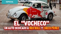 El ‘Vocheco’, un auto de dos aficionados de León dedicado a Red Bull y Checo Pérez