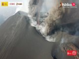 Imágenes espectaculares del volcán de La Palma, a vista de dron