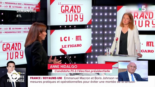 Compilation des coups d'éclats d'Anne Hidalgo lors de l'émission Le Grand Jury RTL Le Figaro LCI, réalisée par C à vous