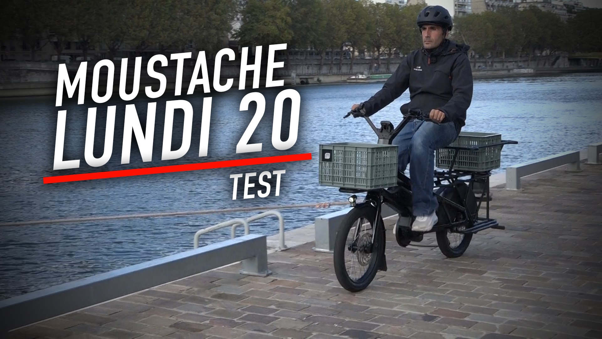 Moustache lance son premier vélo cargo électrique, le Lundi 20 - Vidéo  Dailymotion