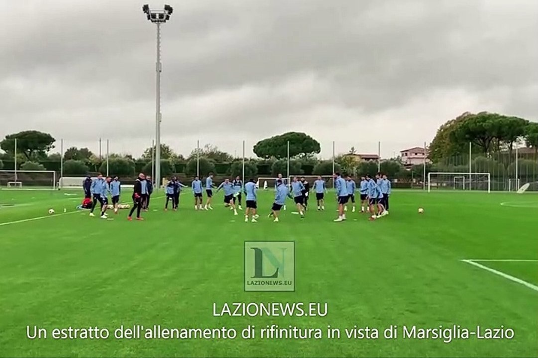 LAZIO, l'allenamento di rifinitura alla vigilia del match di Europa League contro il Marsiglia