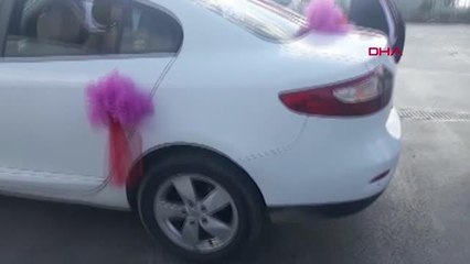 CİNAYET ŞÜPHELİSİ GELİN ARABASINDA YAKALANDI