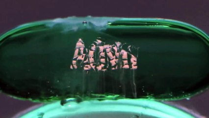 macro room pills dissolving SATISFYING