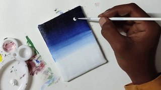 alone || esay painting tricks || arts || oo arts || simple arts || night art  | moon painting