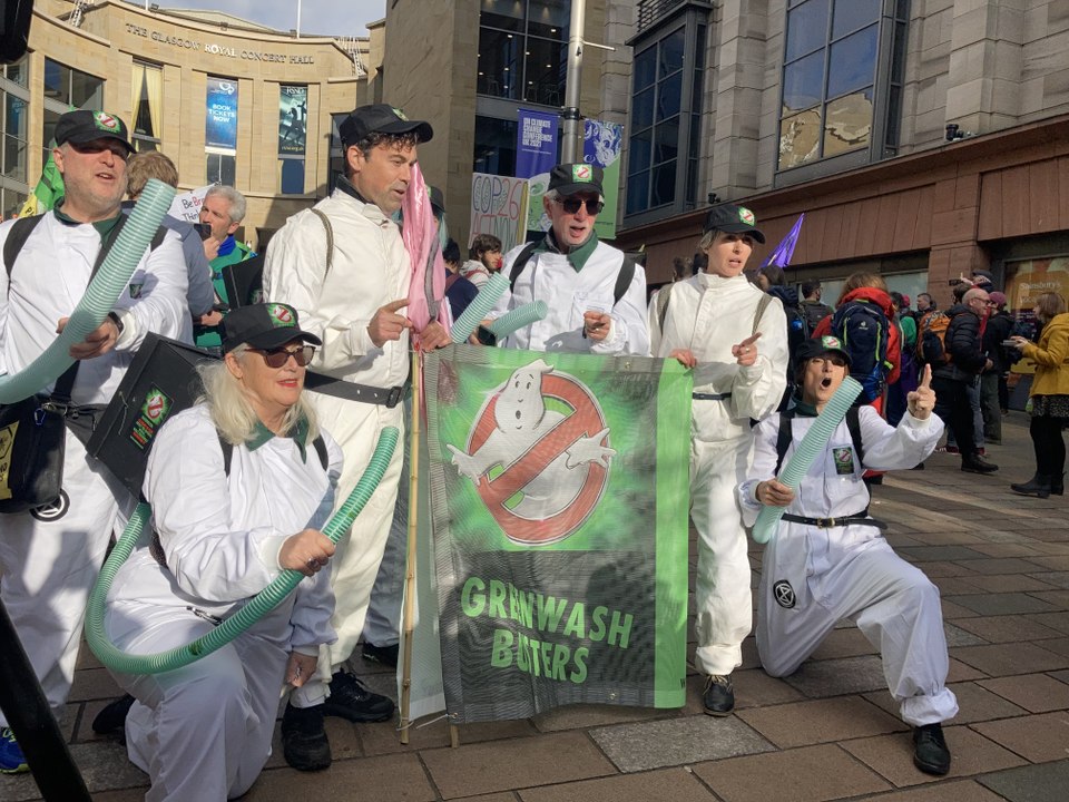 COP26: Extinction Rebellion protest in Glasgow