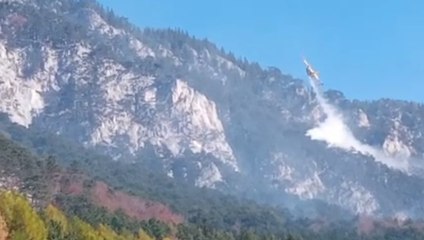 Austria - Canadair italiani inviati per vasto incendio vicino Vienna (03.11.21)