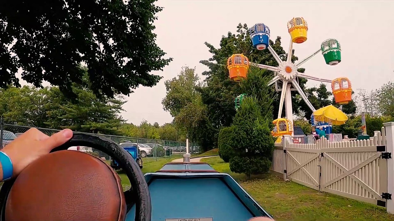 Antique Car Ride POV Video (FunTown USA Amusement Park - Saco, Maine) - 4K Kiddie Ride POV Video