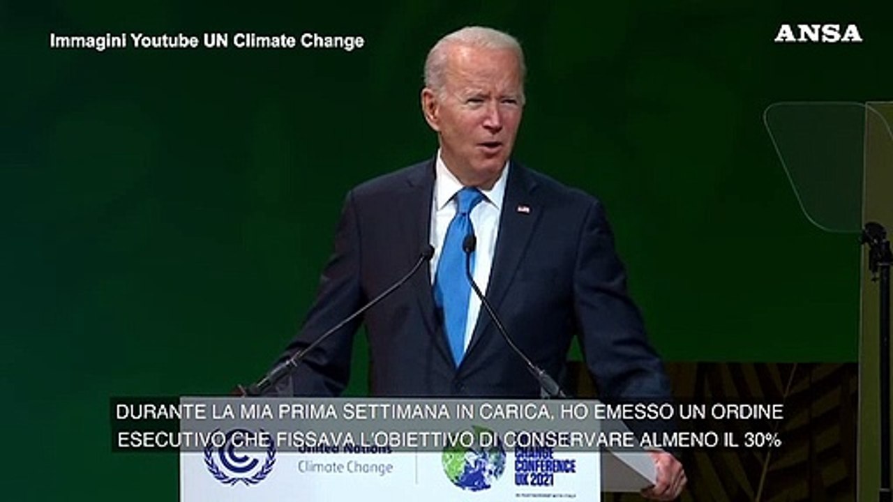 Cop26, Biden annuncia un piano per le foreste: "Dagli Usa fino a 9 miliardi di finanziamenti"
