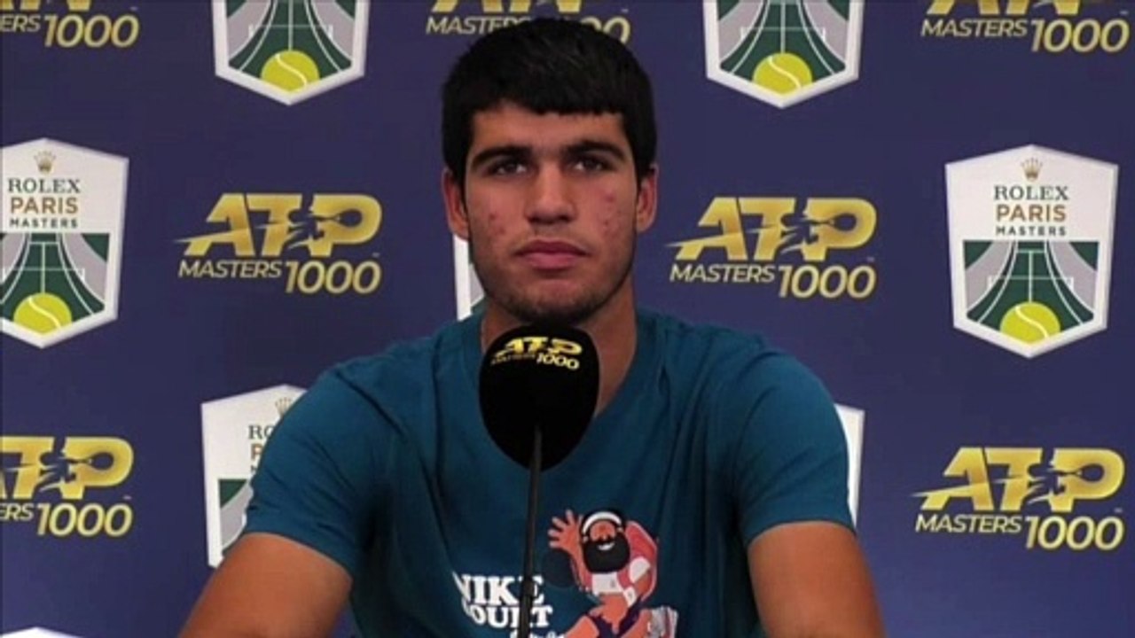 ATP - Rolex Paris Masters 2021 - Carlos Alcaraz : I'm going to have to play very well to be able to beat Hugo Gaston who is playing at home