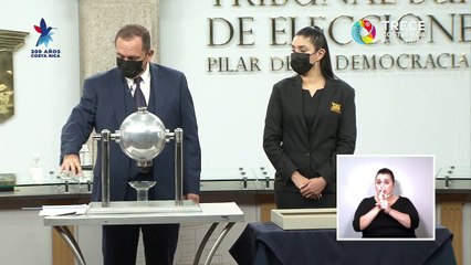 Sorteo de la posición que tendrán los partidos políticos