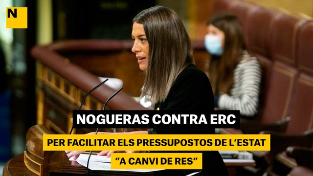 Nogueras, contra ERC per facilitar els pressupostos de l’Estat: “A canvi de res”