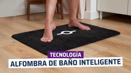 [CH] Alfombra de baño inteligente con lector de huellas de pies