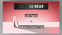 LSU Tigers at Alabama Crimson Tide: Spread