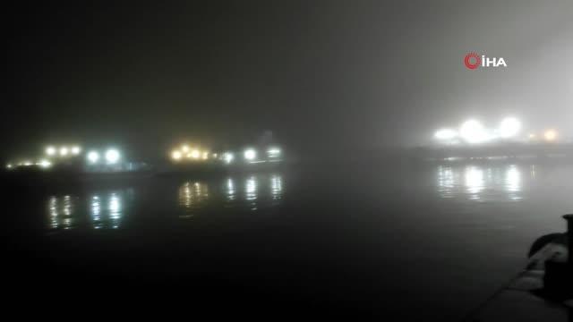 Çanakkale'de sis nedeniyle göz gözü görmüyor