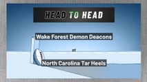 Wake Forest Demon Deacons at North Carolina Tar Heels: Spread