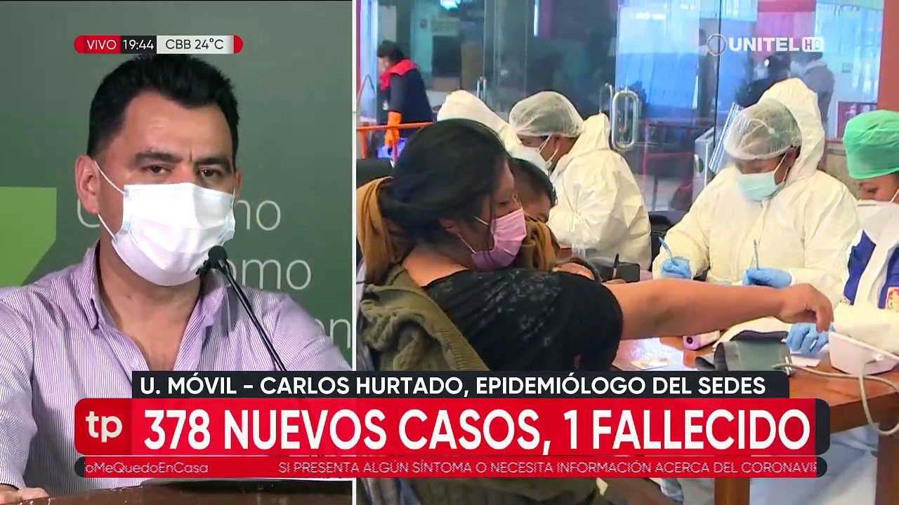 Después de más de tres meses Santa Cruz reporta 378 nuevos casos de coronavirus