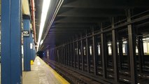 110th Street Subway Station Action and Trains