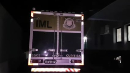 Corpo de vítima de suicídio é levado para sepultamento em Guarapuava