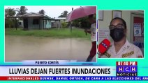Fuertes lluvias dejan inundaciones en Puerto Cortés