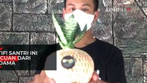 Kreatif! Santri Ini Raup Cuan dari Kokedama
