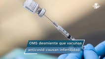 Vacunas contra Covid no causan infertilidad ni impotencia, afirma experto de la OMS