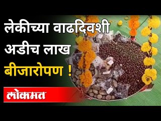लेकीच्या वाढदिवशी अडीच लाख बीजारोपण | 2.5 lakh saplings were planted for the girl's birthday